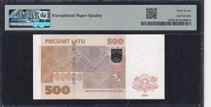 Latvia, 500 Latu, 2008, Superb Gem UNC 67 EPQ
