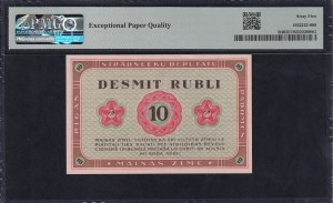 Latvia, 10 Rubli, 1919, Gem UNC 65 EPQ