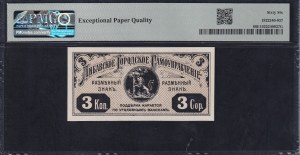 Latvia, 3 Kopeks, 1915, Gem UNC 66 EPQ