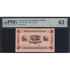 Latvia, 1 Rubel, 1915, Choice UNC 63 EPQ