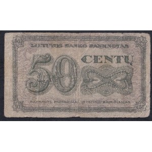 Lithuania, 50 Centu, 1922, F