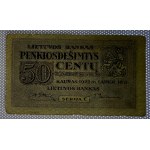 Lithuania, 50 Centu, 1922, F