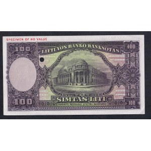 Lithuania, 100 Litu, 1928, UNC, SPECIMEN
