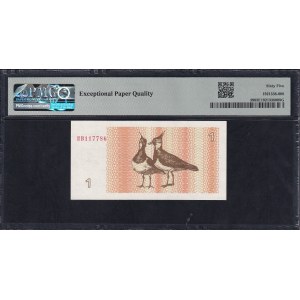 Lithuania, 1 Talonas, 1992, Gem UNC 65 EPQ