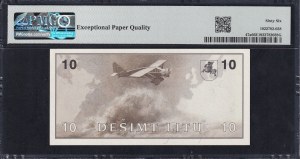 Lithuania, 10 Litu, 1991 (1993), Gem UNC 66 EPQ