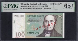 Lithuania, 100 Litu, 2000, Gem UNC 65 EPQ, 