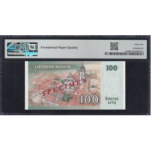 Lithuania, 100 Litu, 2000, Gem UNC 65 EPQ, SPECIMEN