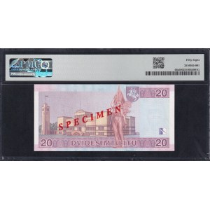Lithuania, 20 Litu, 2001, Choice About UNC 58, SPECIMEN