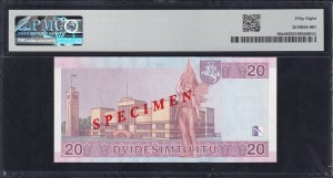 Lithuania, 20 Litu, 2001, Choice About UNC 58, 