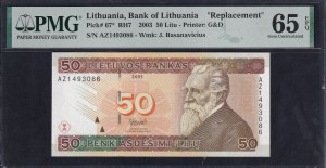 Lithuania, 50 Litu, 2003, Gem UNC 65 EPQ, 