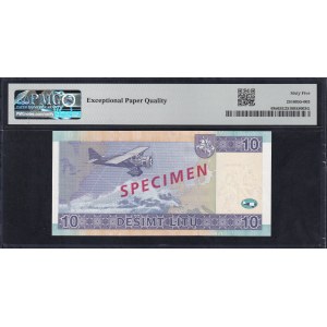 Lithuania, 10 Litu, 2007, Gem UNC 65 EPQ, SPECIMEN