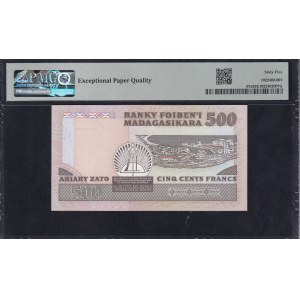 Madagascar, 500 Francs, 1983-87, Gem UNC 65 EPQ