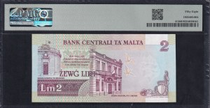 Malta, 2 Liri, 1967 (1989), Choice About UNC 58