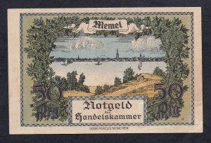 Memel, 1/2 Mark, 1922, AU