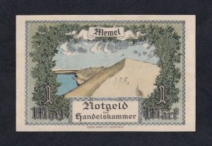 Memel, 1 Mark, 1922, AU