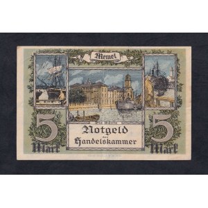 Memel, 5 Mark, 1922, XF