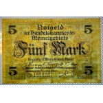 Memel, 5 Mark, 1922, XF