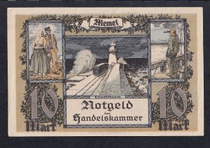 Memel, 10 Mark, 1922, aUNC