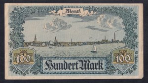 Memel, 100 Mark, 1922, XF