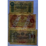 Mozambique, Set of 3 Banknotes, 1919, F