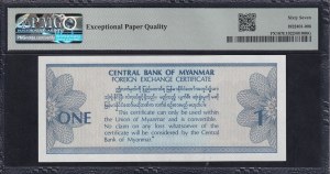 Myanmar, 1 Dollar, 1993, Superb Gem UNC 67 EPQ