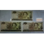 New Zealand,Set of 7 banknotes, 1 Dollar, 1967-1981,UNC