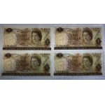 New Zealand,Set of 7 banknotes, 1 Dollar, 1967-1981,UNC