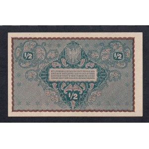 Poland, 1/2 Marki, 1920, UNC