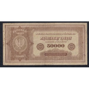 Poland, 50000 Marek Polskich, 1922, F