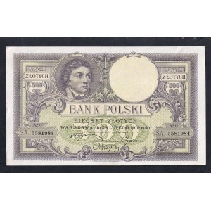 Poland, 500 Zlotych, 1919, XF