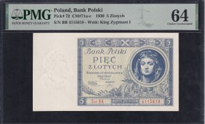 Poland, 5 Zlotych, 1930, Choice UNC 64