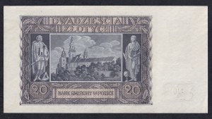 Poland, 20 Zlotych, 1940, UNC