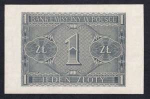 Poland, 1 Zloty, 1941, UNC