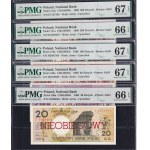 Poland, Set of 9 Banknotes, 1 Zloty- 500 Zlotych,1990, UNC