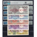 Poland, Set of 9 Banknotes, 1 Zloty- 500 Zlotych,1990, UNC
