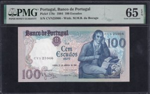 Portugal, 100 Escudos, 1984, Gem UNC 65 EPQ