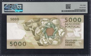 Portugal, 5000 Escudos, 1991, Choice About UNC 58