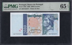 Portugal, 2000 Escudos, 2000, Gem UNC 65 EPQ