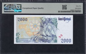 Portugal, 2000 Escudos, 2000, Gem UNC 65 EPQ