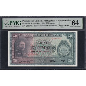 Portuguese Guinea, 50 Escudos, 1964, Choice UNC 64