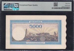 Romania, 5000 Lei, 1943-44, Choice UNC 64 EPQ
