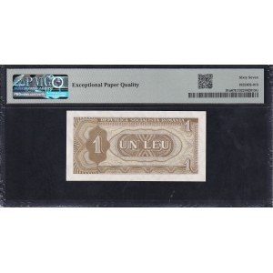 Romania, 1 Leu, 1966, Superb Gem UNC 67 EPQ