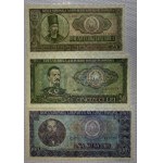 Romania, Set of 6 Banknotes, 1-100 Lei, 1966, UNC