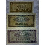 Romania, Set of 6 Banknotes, 1-100 Lei, 1966, UNC