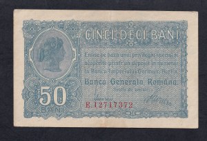Romania, 50 Bani, 1917, XF