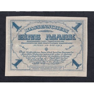 Russia, 1 Mark, 1919, AU