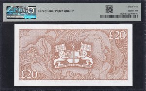 Saint Helena, 20 Pounds, 1986, Superb Gem UNC 67 EPQ