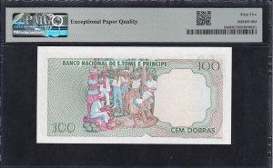 Saint Thomas & Prince, 100 Dobras, 1977, Gem UNC 65 EPQ