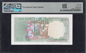 Saint Thomas & Prince, 100 Dobras, 1989, Gem UNC 66 EPQ