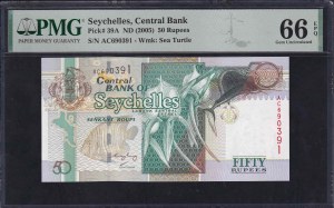 Seychelles, 50 Rupees, 2005, Gem UNC 66 EPQ